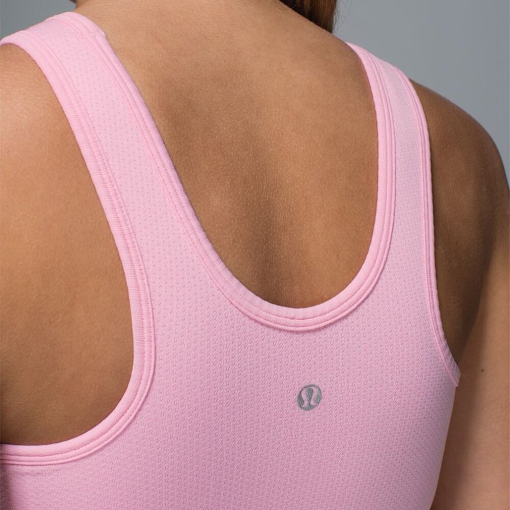 Cute Lululemon Seamlessly Covered Tank in Pretty Candy Pink - Picture 8 of 13